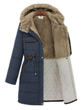 Slim Fit Warm Cotton-padded Hooded Coat - FIREVOGUE