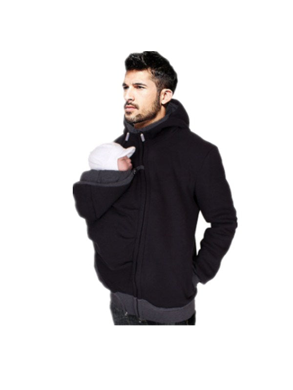 Baby Father Baby Carrier Jacket Kangaroo Sweatshirt
