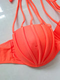 Take It to Heart Bright Color Bikini Sets - FIREVOGUE