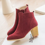 Matte-leather Ankle Boot - FIREVOGUE