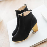 Matte-leather Ankle Boot - FIREVOGUE