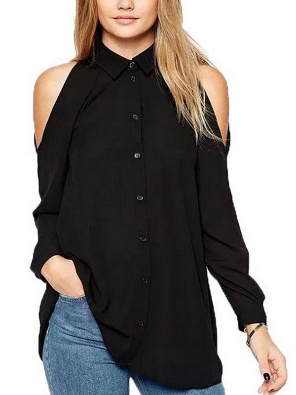 Off-the-shoulder Casual Blouse - FIREVOGUE
