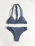 Good Tie Cutout Bikini Set - FIREVOGUE