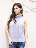 Open Your Back Lace-up Knitted Top - FIREVOGUE