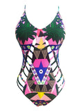 Queen 4 a Day Printed Swimsuit - FIREVOGUE