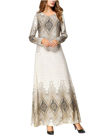 Gentle And Quiet Printed Maxi Dress