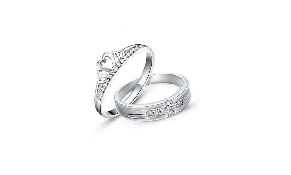 Be Your King Or Queen Silver Couple Rings