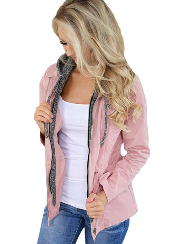 Just Female Casual Hooded Jacket