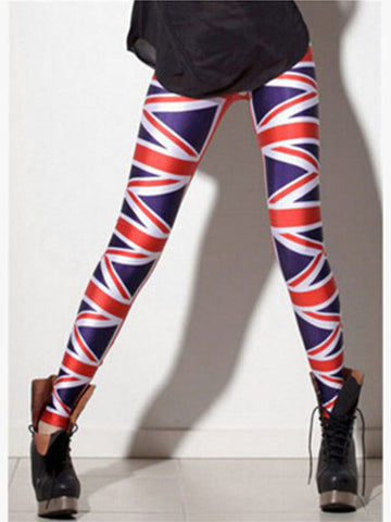 Fashion Printed Skinny Leggings - FIREVOGUE