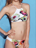Floral Halter Bikini Sets - FIREVOGUE