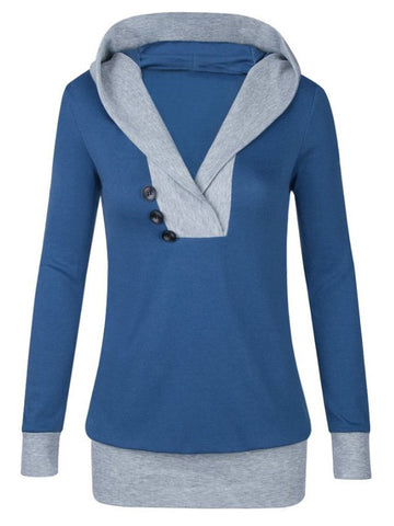 Hood Morning Button Sweatshirt - FIREVOGUE