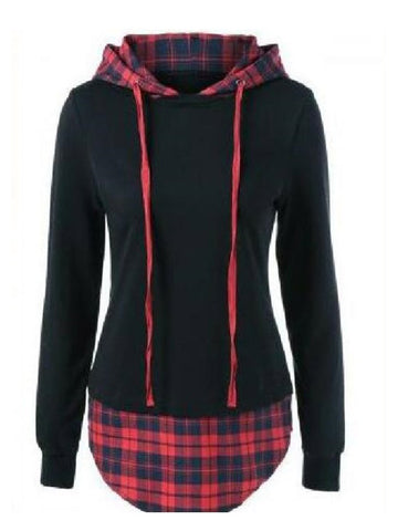 Plaid It Hooded Sweatshirt - FIREVOGUE