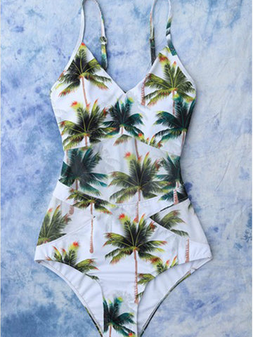 Isn't She Lovely Palm One-piece Swimsuit - FIREVOGUE