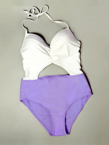 Blush Hour High-waisted One-piece Swimsuit - FIREVOGUE