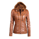 Zip Pockets Detachable Hood Jacket - FIREVOGUE