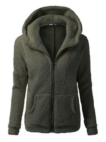 Fleece Hooded Outerwear - FIREVOGUE
