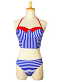 Love & Kisses Stripe Swimsuit - FIREVOGUE