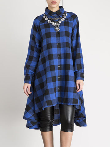 Plaid About It Shirt Dress - FIREVOGUE