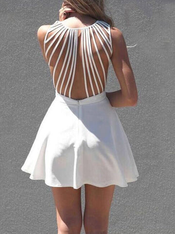 Believe it or Net Nice Back Mini Dress