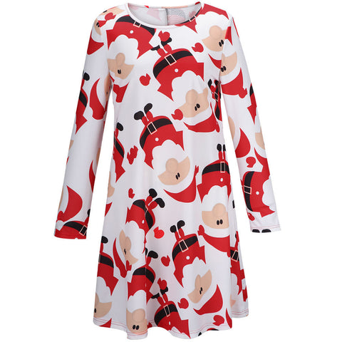 Christmas MUST HAVE Santa Print Dress - FIREVOGUE