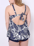 Floral Plus Size Tankini Bikini Sets - WealFeel