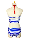 Love & Kisses Stripe Swimsuit - FIREVOGUE