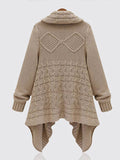 Open Front Asymmetric Sweater Outerwear - FIREVOGUE