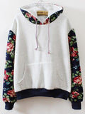 Who Rose There Floral Hoodie - FIREVOGUE