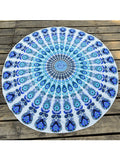 Round Printed Beach Blanket - FIREVOGUE