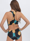 Kiss Me Once Printed Swimsuit - FIREVOGUE