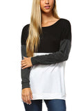 Black/Grey/White Long Sleeve Shirt - FIREVOGUE