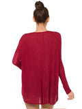 Wasn't Me Slit Irregular Top - FIREVOGUE