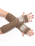 Snow Love Knitted Gloves - FIREVOGUE