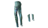 My Love Peacock Printed Yoga Leggings with Foot Straps - FIREVOGUE
