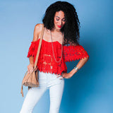 Playing With Fire Crochet Lace Top - FIREVOGUE