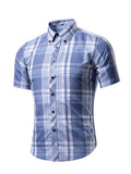Men's Short Sleeve Plaid Shirt