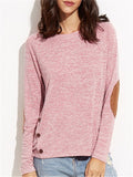 Cotton Knitted Button Design T-shirt - WealFeel