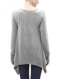 Casual V-neck Long Sleeve Loose Top