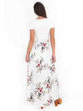 Irregular Placketing Floral Skirt - WealFeel