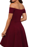 Elegant Lady Off-the-shoulder Dress