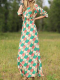 Boho Chic Waisted Maxi Dress