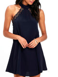 All You Need Lace-up Back A-line Dress