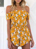 Always Young Off-the-shoulder Romper - FIREVOGUE
