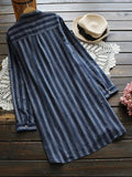 Expect the Unexpected Striped Long Shirt - FIREVOGUE