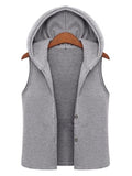 Oversized Hooded Denim Outerwear - FIREVOGUE