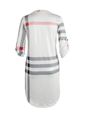 Stripe Dream V Neck Dress - FIREVOGUE