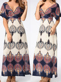 Go With the Low Printed Maxi Dress