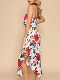 Rose Garden  Harnesses Maxi Dress For Beach Wear