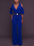 Easy Breezy Plunging Jumpsuit