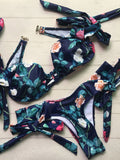 Women's Floral Bandeau Bikini Set
